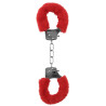 Ouch! Menottes Pleasure Furry Rouges